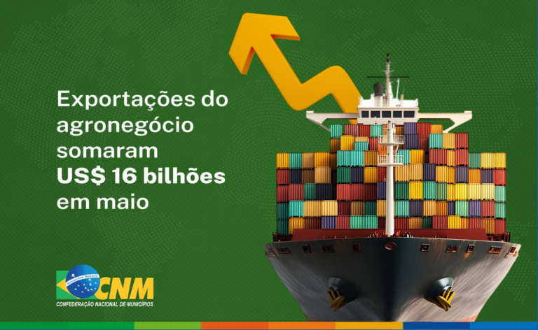 Exportações brasileiras do agronegócio representam 50,2% do total exportado pelo Brasil em maio